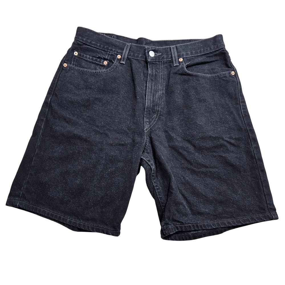 Levis 550 Denim‎ Shorts Mens W33 Black Relaxed Fit Vintage 2003 Cotton